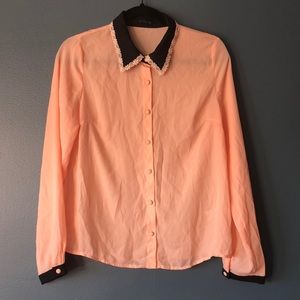 Peach blouse